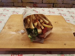 Τορτίγια με κολοκυθοκεφτέ